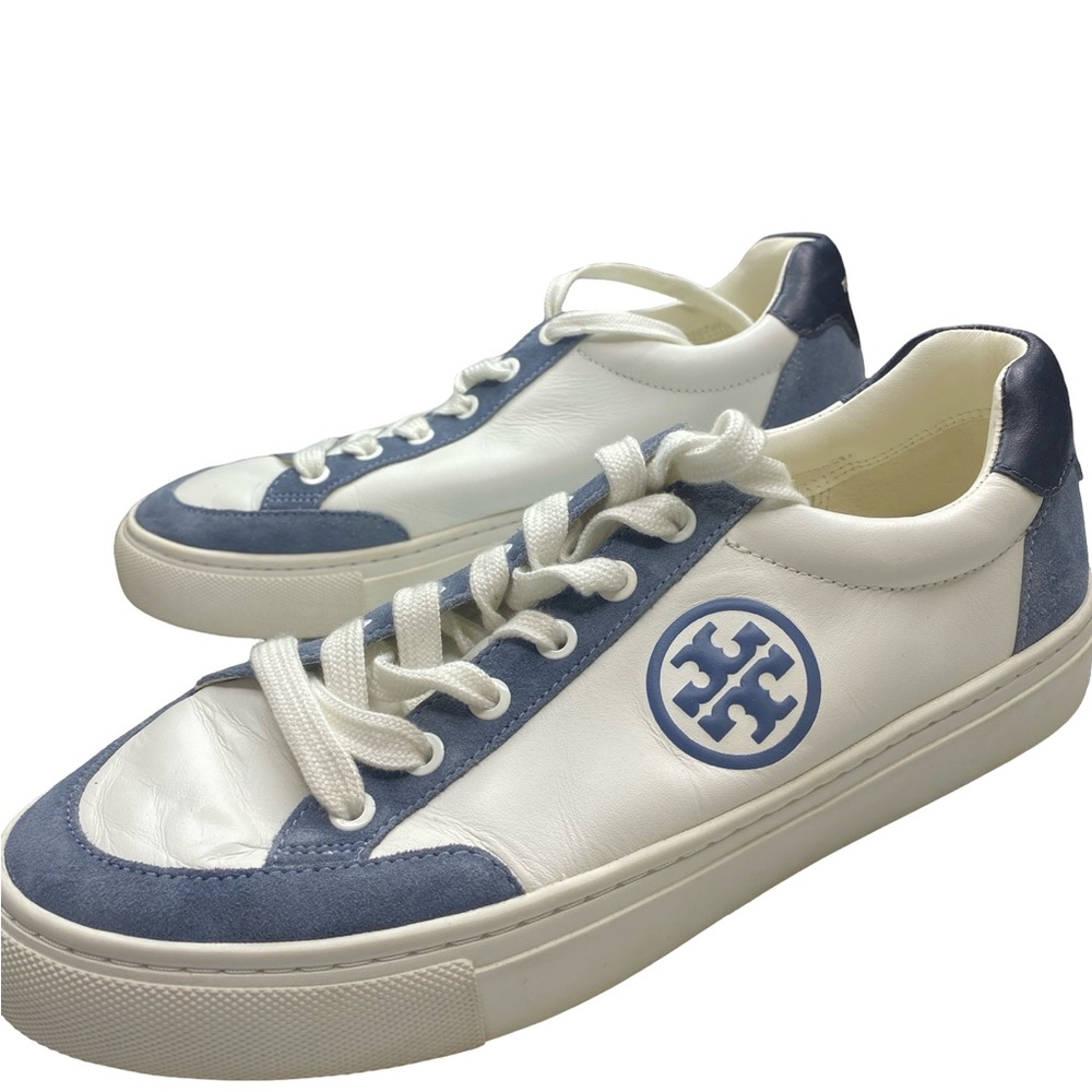 Tory Burch Women's Blue and White Sneakers - Picture 6 of 11